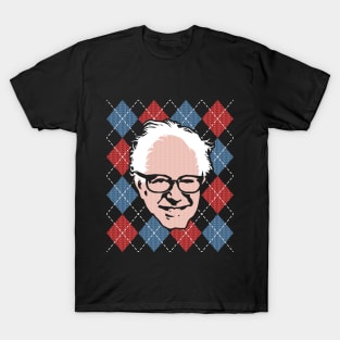 Red White and Bernie Argyle Ugly Christmas Sweater T-Shirt